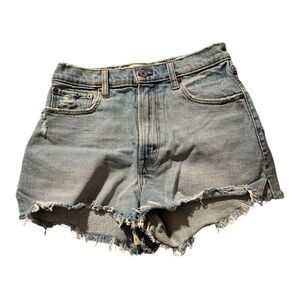 Abercrombie & Fitch Denim Distressed High Rise Short size 26/2